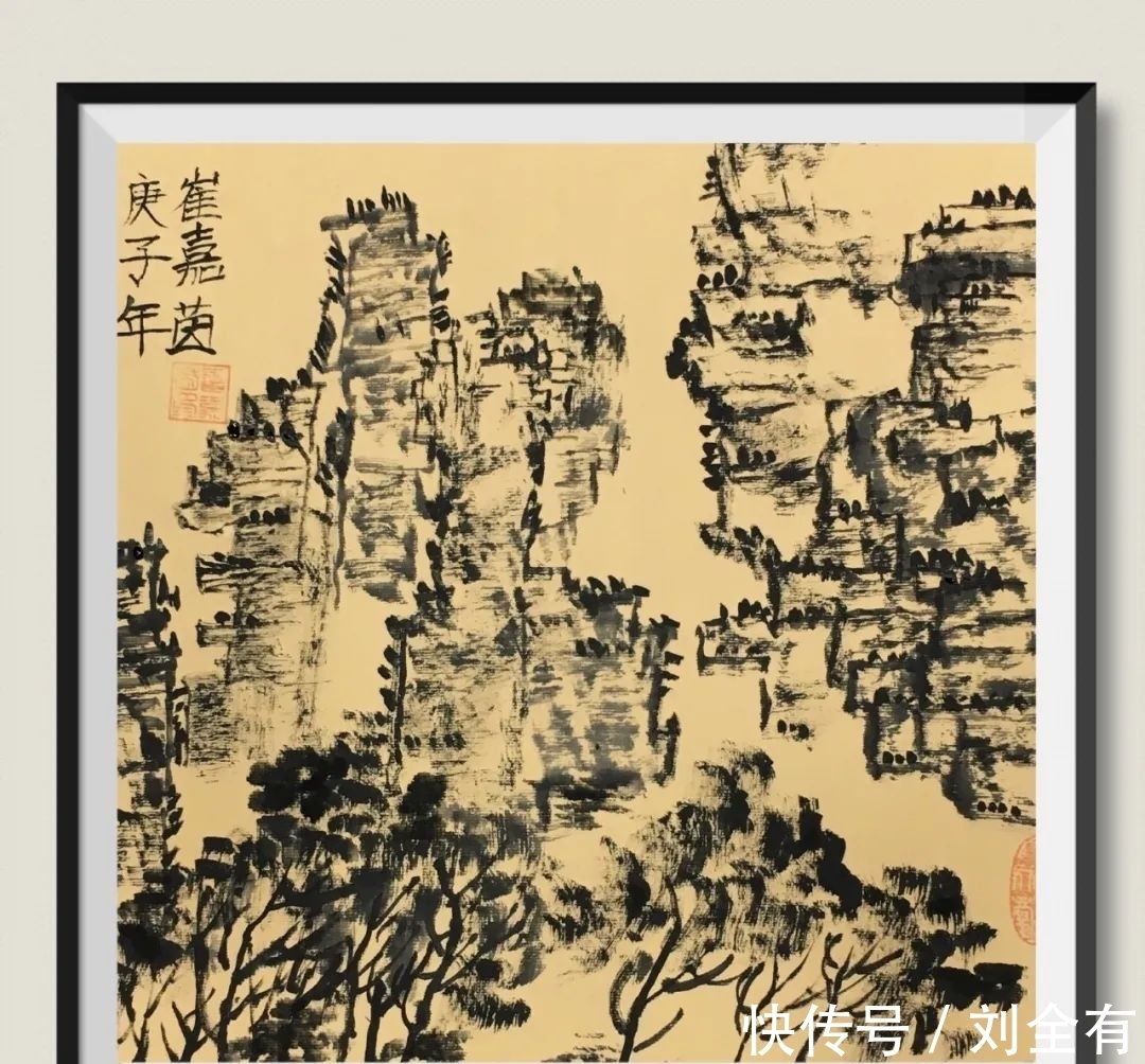 雄伟|快来看,用焦墨来表现北方山石的苍劲与雄伟,真是太震撼了