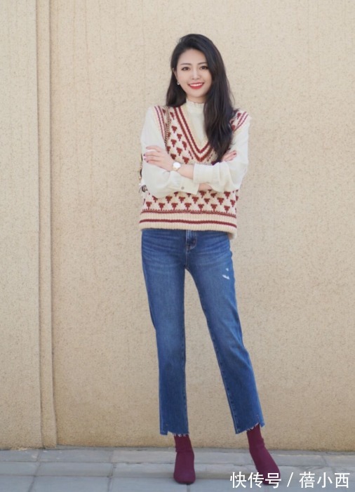 小个子 “牛仔裤”春季穿搭攻略:配毛衣、风衣都很洋气,好看的都挑好了