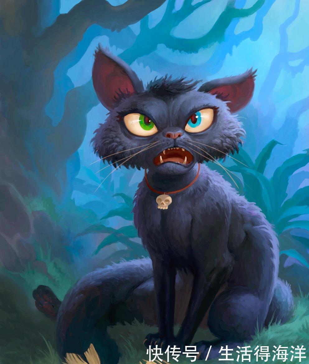 战吼|炉石传说还能云撸猫这张9费幽灵猫太萌，比格沃兹先生自愧不如！