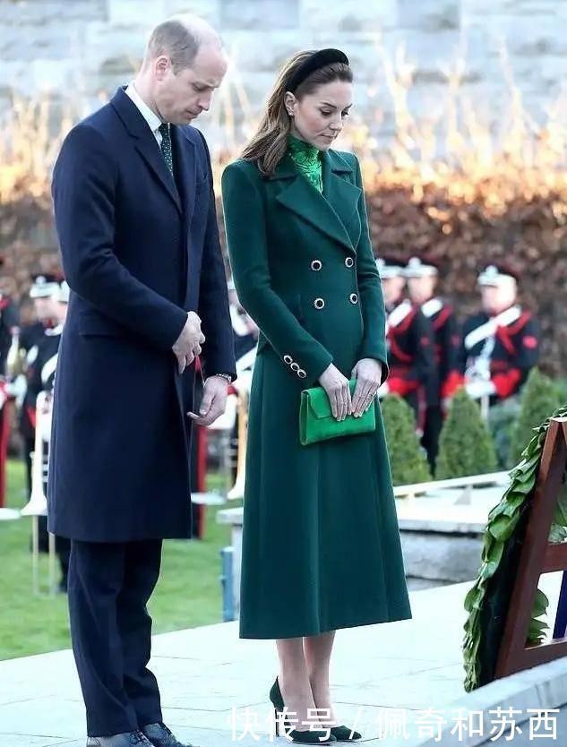 凯特王妃和西班牙王后同穿“菠菜裙”,一个保守一个奔放,太美了