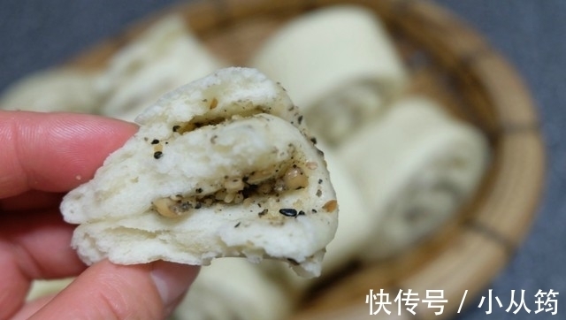 花生|把花生芝麻做到馒头里，又香又软又美味，做法简单，孩子爱吃！