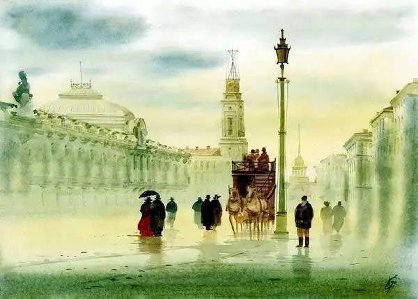 喜欢|诗一样美的俄罗斯水墨画,你也喜欢吗?