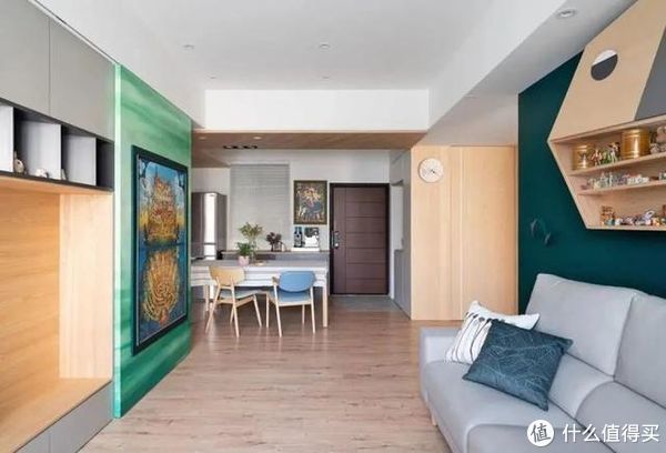 公寓|仅有70㎡的家,被改造成3室2卫2厅,入户清新舒适风,很有烟火气