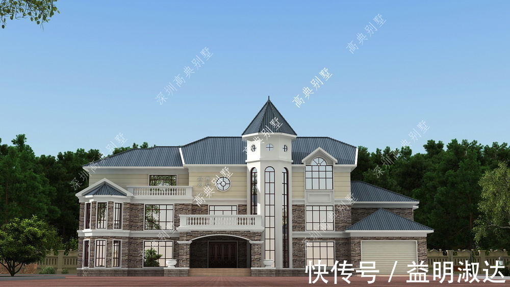 三层|农村三层别墅设计,建好顿时感觉与众不同了