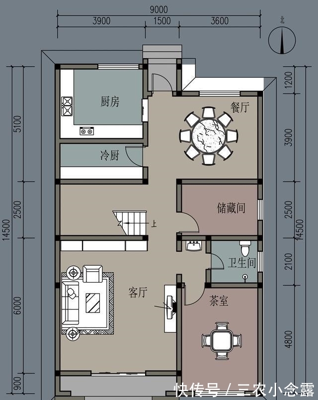 别墅|农村自建二层别墅，面宽9米，3室1厅，造价只相当中档车，真实用