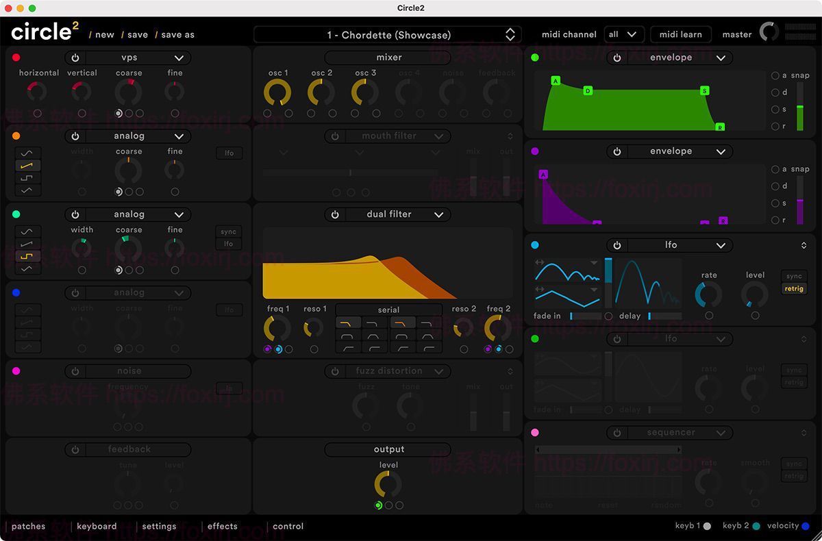 Circle² for Mac v2.2.1 音频效果合成器-下载否