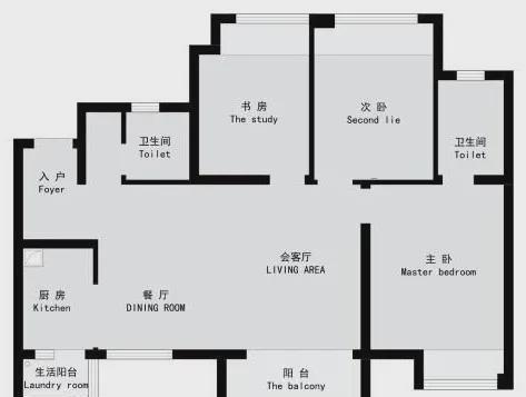 玻璃墙|成都104㎡三居室,玻璃墙厨房+超实用玄关,3代5口住的超宽敞