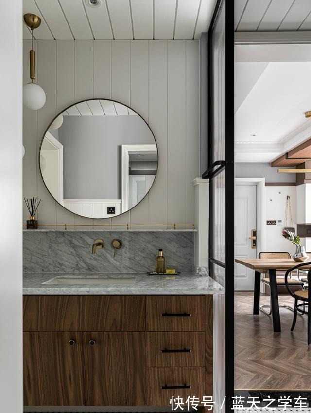 空间|121㎡美式与北欧的邂逅，许你一座城中的温暖港湾！