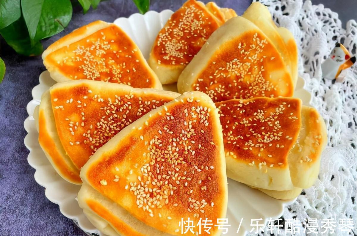 教你做层层有油酥的芝麻小饼，外皮酥脆，里子香而松软