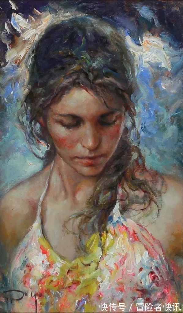 罗约@独特的艺术天赋,对色彩和纹理的戏剧性使用!