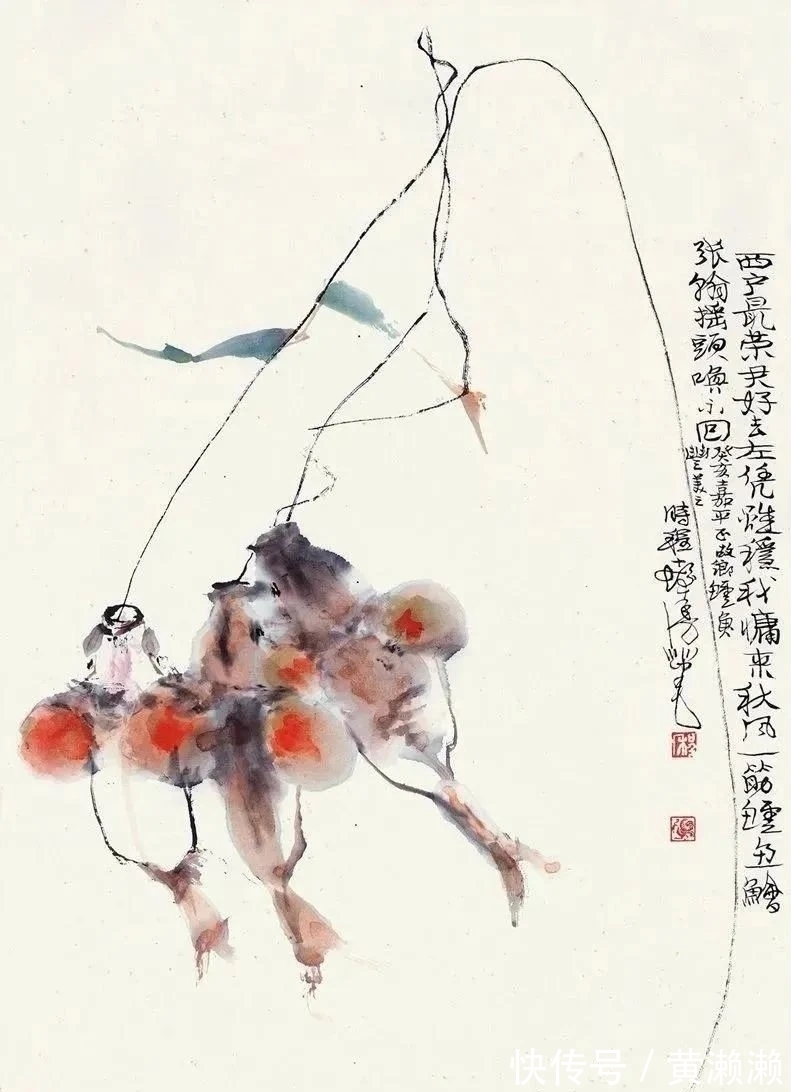 色彩$色彩大师!程十发花鸟画