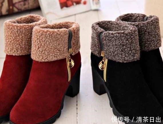 高跟女靴韩版百色显|又冷又土的单鞋别穿了,今年这种暖暖鞋火了,时髦保暖不累脚