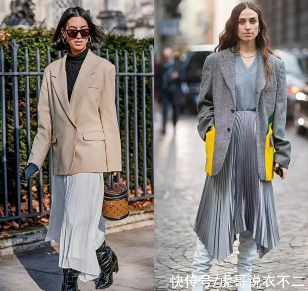 谁说40岁的女人不适合百褶裙？这么搭优雅又时尚，减龄不止一点