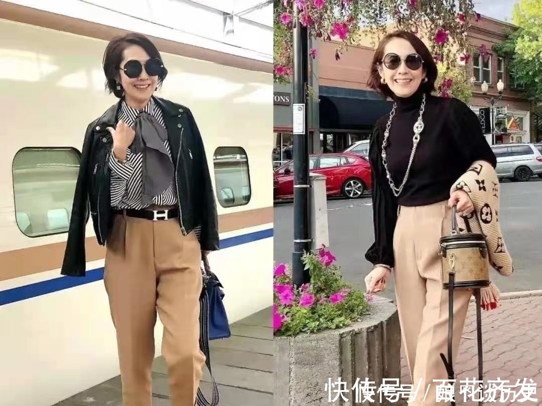 裙装|女人过50岁想要俏，出游穿搭别只选一套，瞧日本博主，美丽有气质