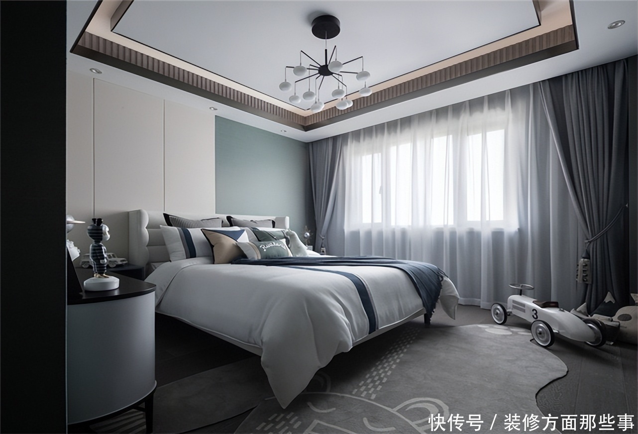 三居室|130平黑白灰现代风三居室,高雅的品味与独到的审美