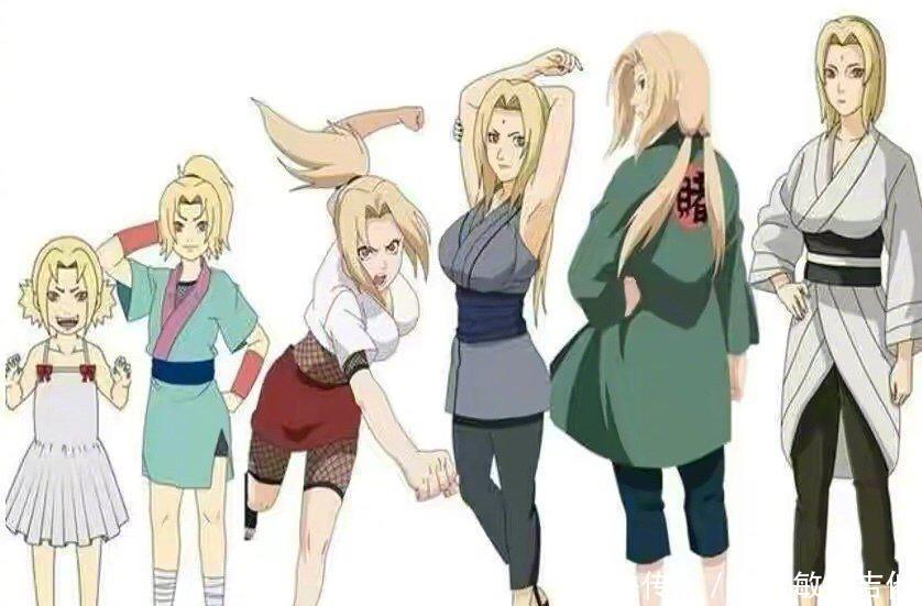 时期|火影忍者中的女忍者,从幼儿时期到婚后状态,雏田的变化最惊人!