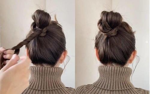 这样扎丸子头，脸显小小小！