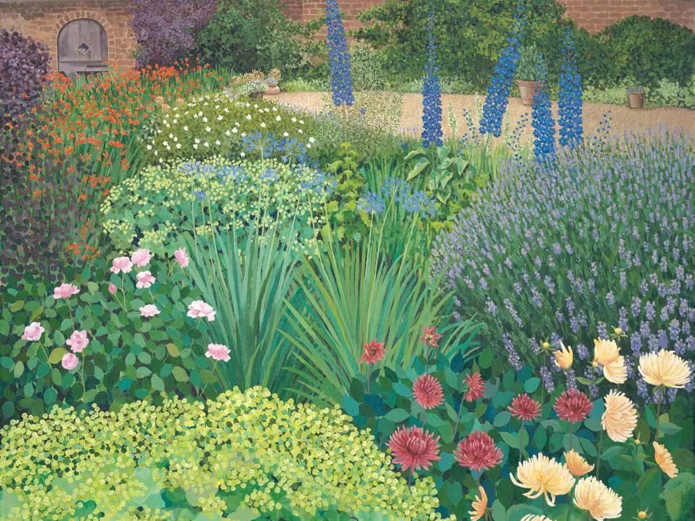 l她的画只用点,点了11年,点出了美到窒息的花园!