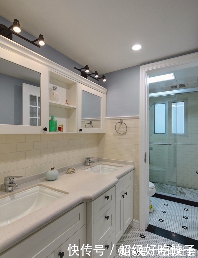 洗手台|304平独栋别墅,硬核古典元素,演绎纯粹美式风情,坐享不羁生活