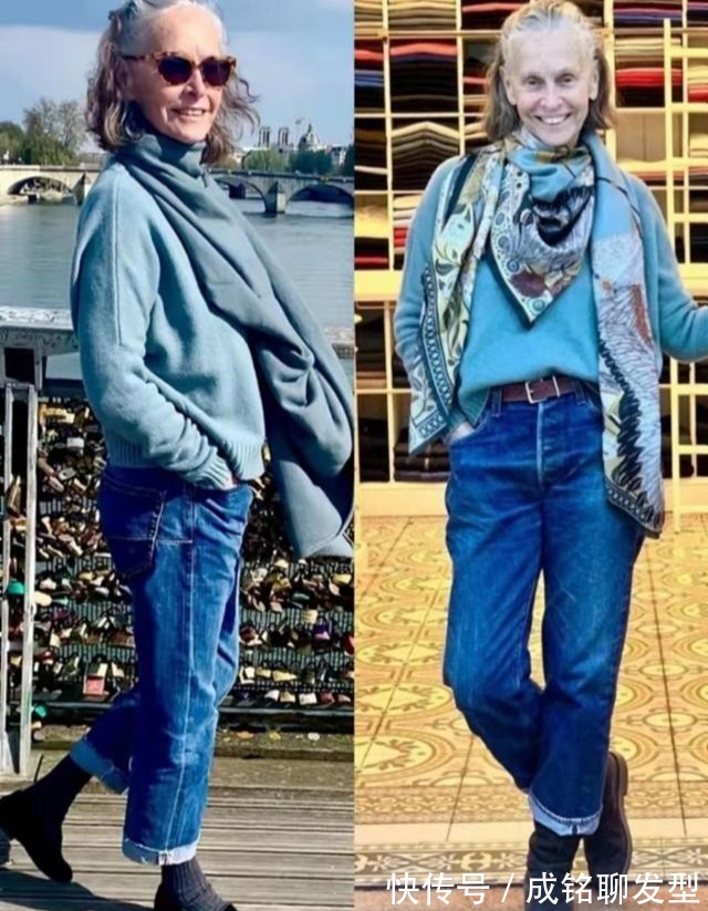 黑色|70岁比年轻人还会穿,奶奶辈也穿出时髦范,她才是真正的穿搭高手