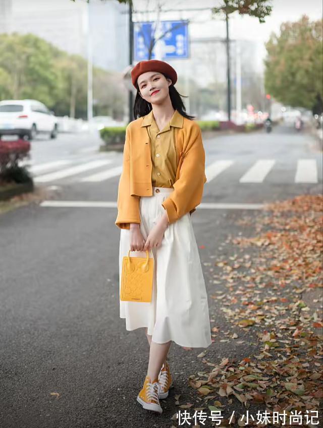 搭配|一年四季都要穿裙子!“半身裙”早秋这样穿,优雅温婉又可人