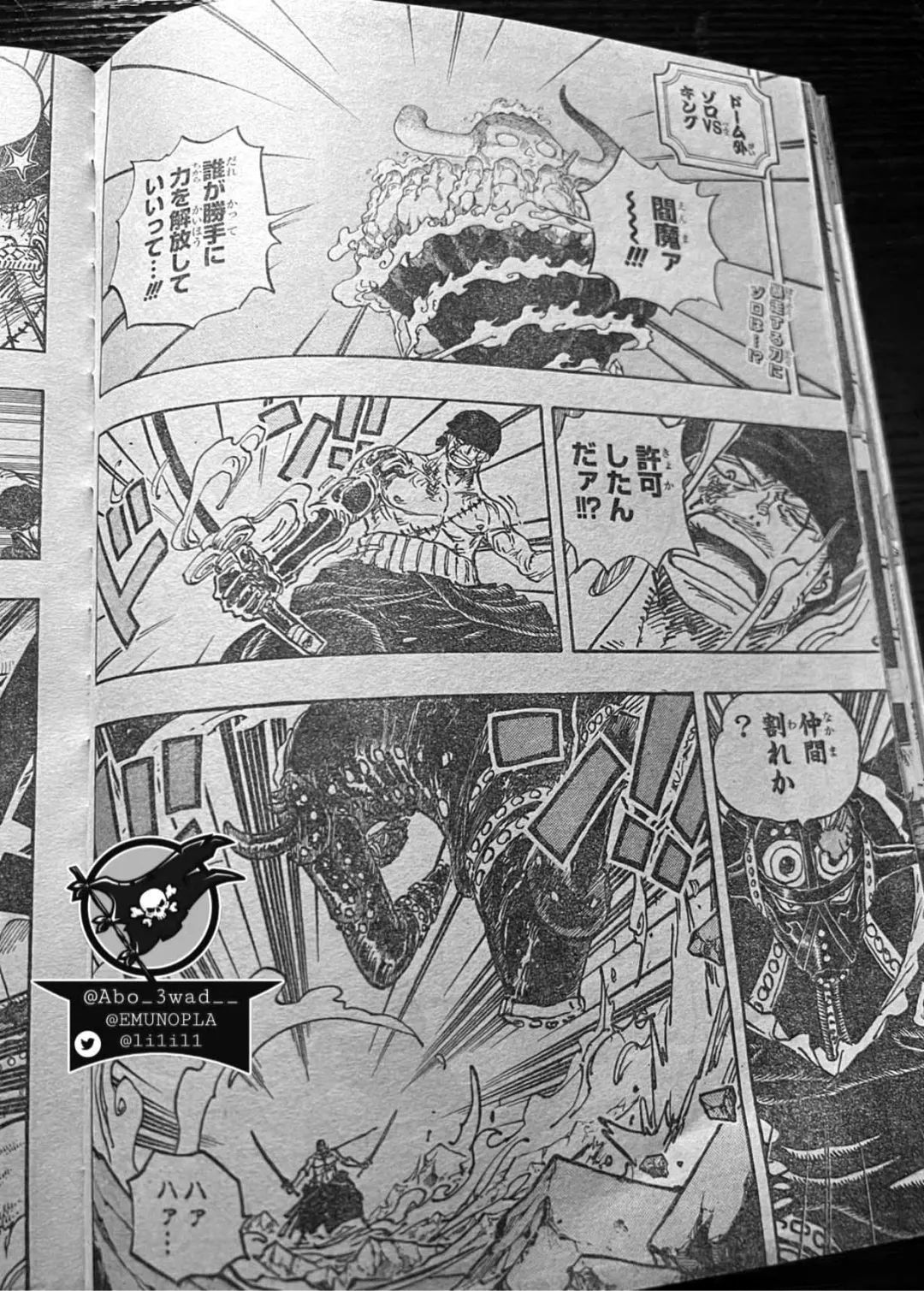 海贼王|海贼王1033话,烬灾原来是神族后裔,索隆霸王色终于觉醒