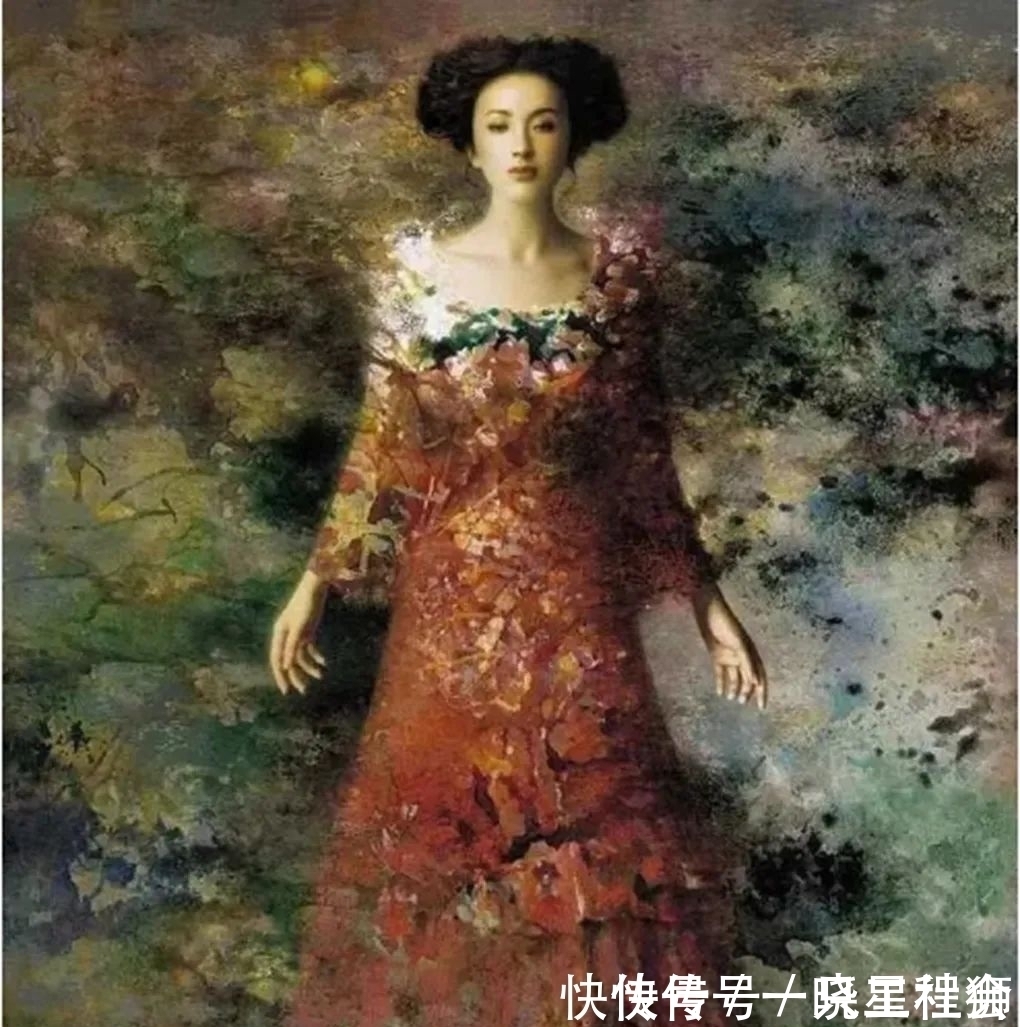 创作@以少女为素材创作的绘画作品,给人一种非常心动的感觉