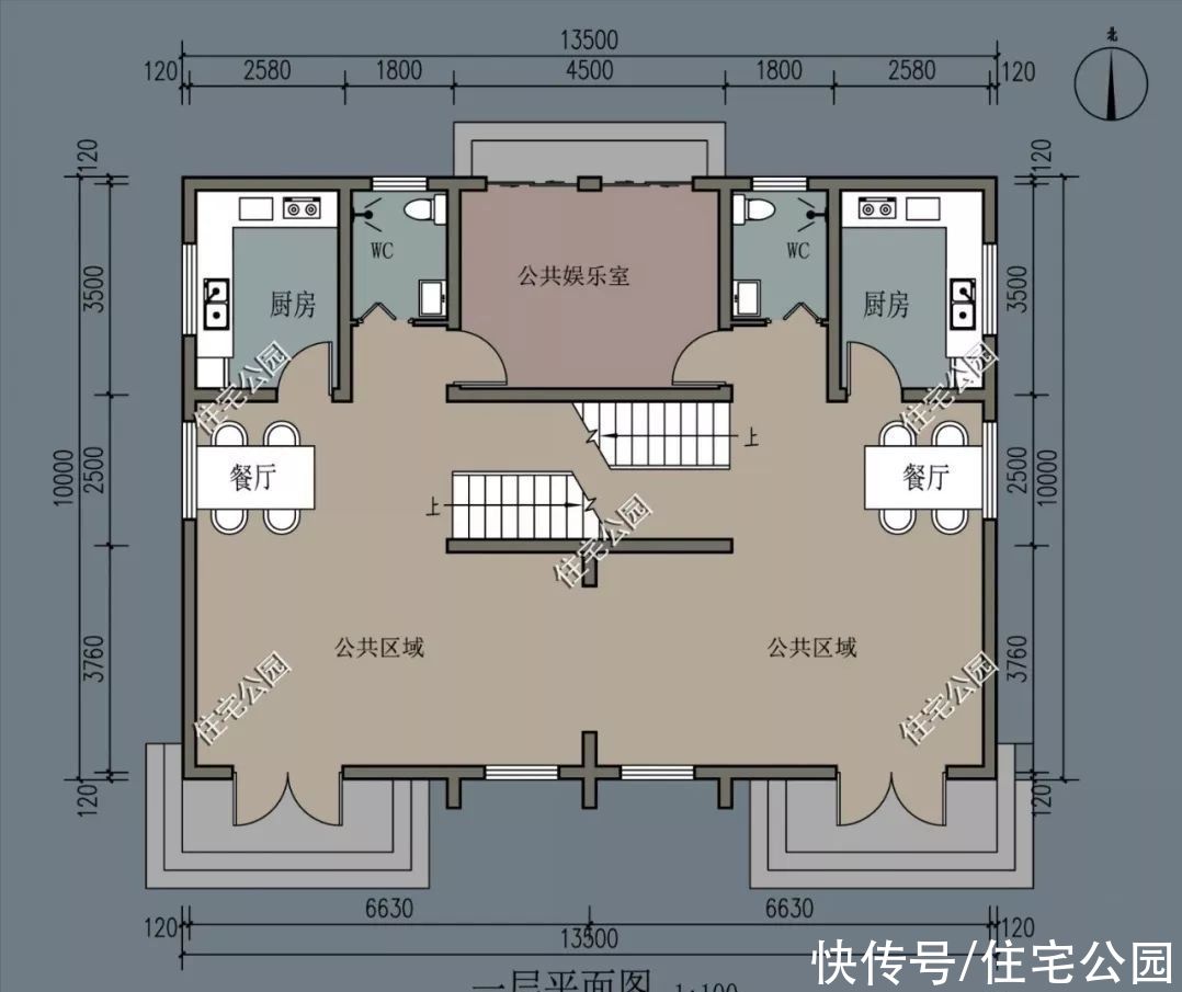 建筑面积|2021年就建这10套别墅吧，双拼设计太绝了，尤其是第6套特别实用