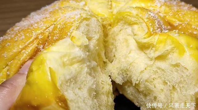 想吃面包不用买,1碗面3个鸡蛋,不用烤箱,香甜松软吃不够