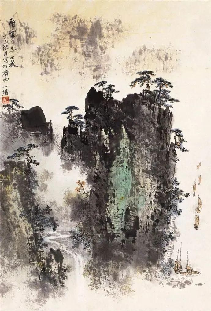  清清|这清清淡淡的山水，太养眼了，让你看一眼就爱上！