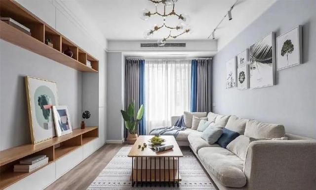 全屋|90平新房，全屋不吊顶，照样好看，柜子从玄关做到客厅，收纳超强