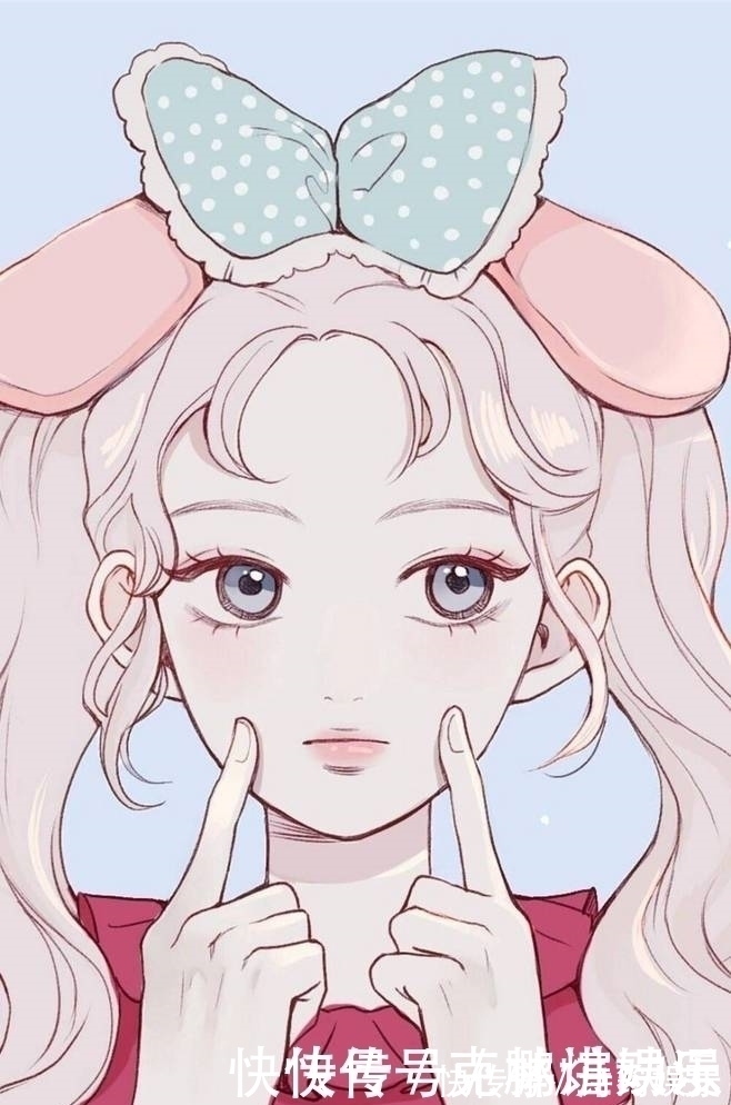 插画|一组少女心十足的好看插画,很适合做卡通动漫头像哦!