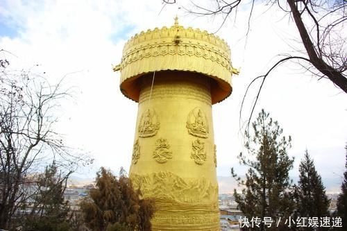 大佛寺|海拔3000多米的公园里，有国内最大转经筒，60吨纯铜镀金打造