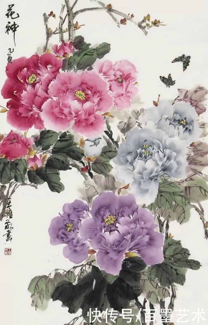 小写意|唯有牡丹真国色！小写意牡丹画150幅，美醉了