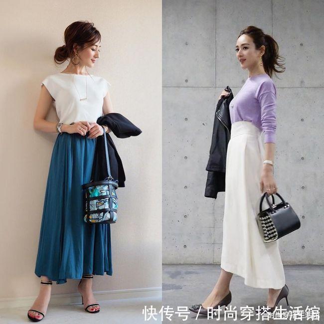 裙子|只要“2条裤子和裙子”,就能搭出不同风格,她是如何做到的?