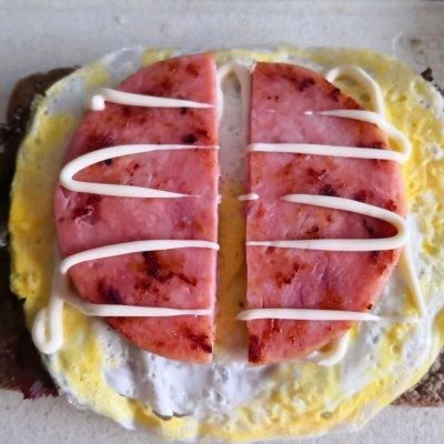 鲜嫩|10分钟出锅的#丘比三明治#火腿三明治，鲜嫩又爽口