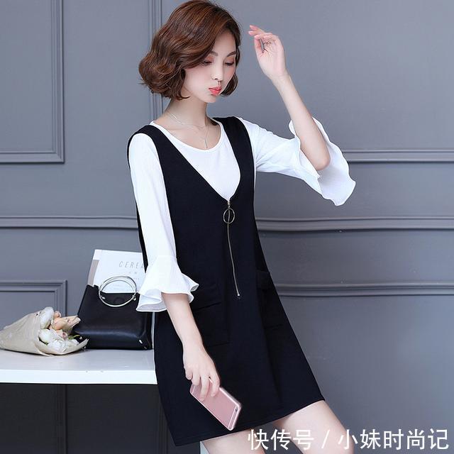 版型 时尚优雅的大码连衣裙,最喜欢第五款,修身显瘦还减龄哦