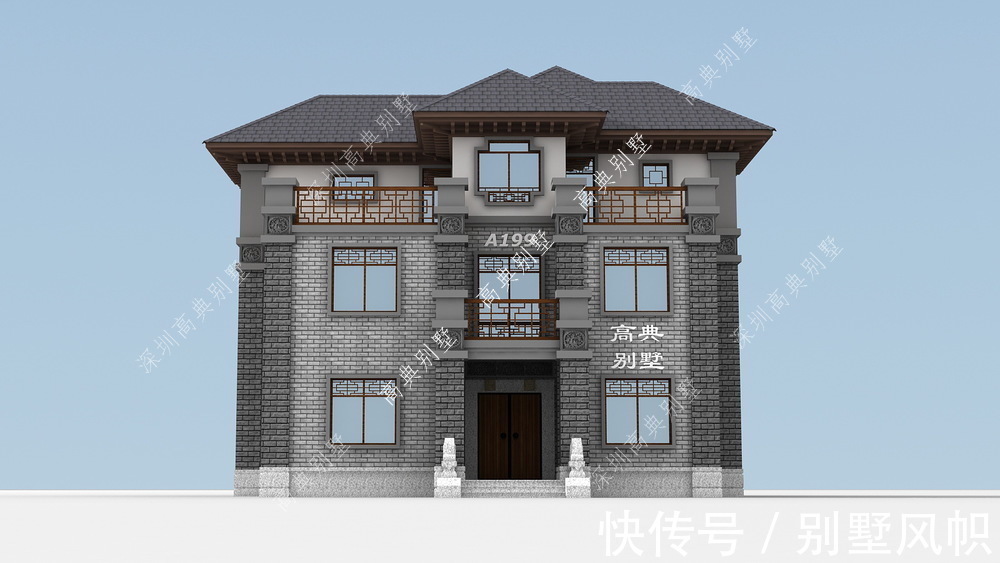 农村|中式农村别墅，带堂屋加土灶，耐看不过时。