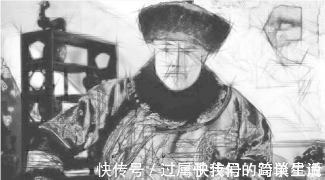 画师@乾隆的“真容”，被一意大利画师偷画下来，网友：原来长这样