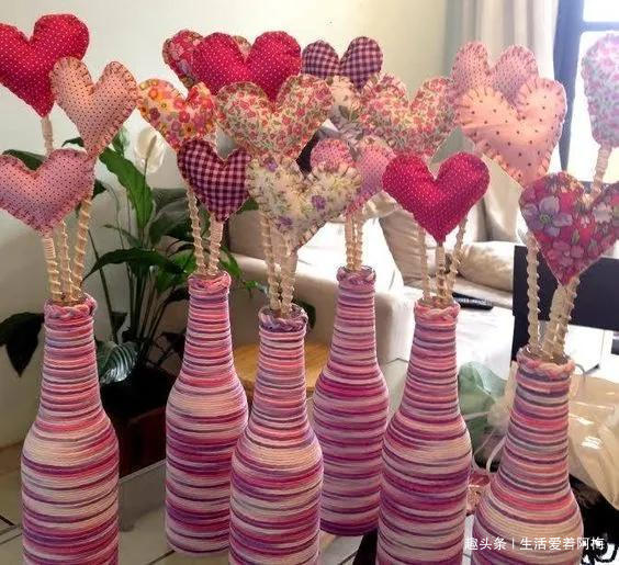 废旧玻璃瓶不要扔，一团毛线就让瓶子美翻，谁都学得会的手工