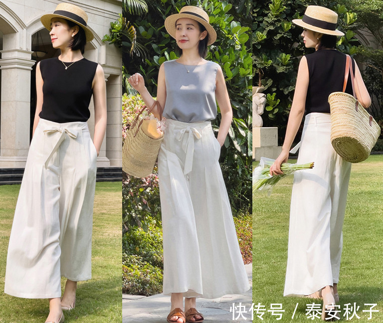 经典|不管多大年纪的女人,8月穿上经典“小白裤”:都会优雅到骨子里