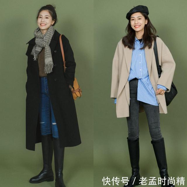 长靴|冬天穿“长裤+靴子”,优雅得体提气质,温度风度都有了
