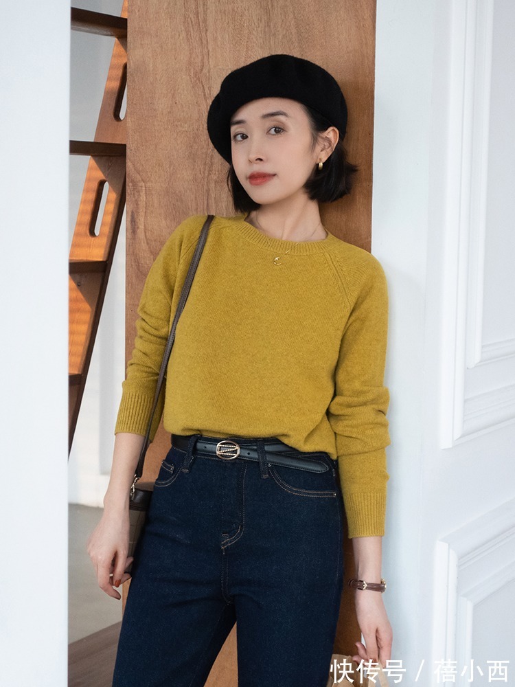 半身裙|卫衣不再流行,秋冬流行“ 毛衣”,搭配半身裙、裤子优雅到骨子里