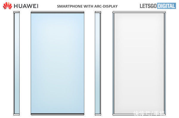 美国专利商标局|华为手机新专利公开！侧面弧度惊呆 Mate50长这样？