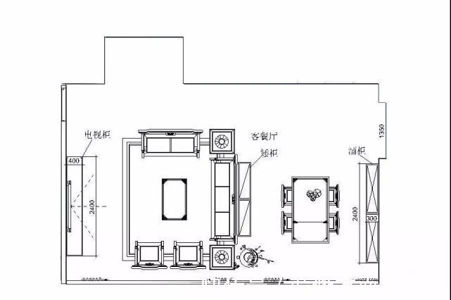 餐酒柜|96平现代风二居室，客餐厅连在一起协调又耐看