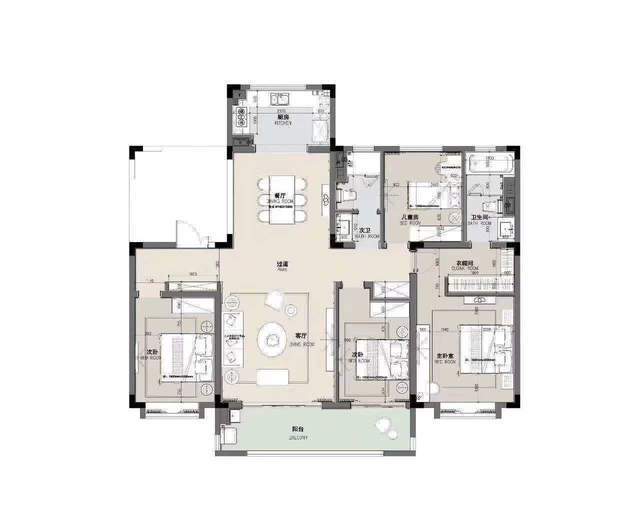四居室|140平新中式四居室,让“家”变得自由自在