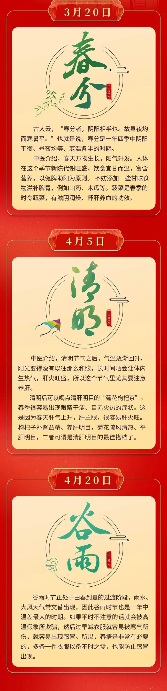 二十四节气|收藏！请收下这份虎年健康月历！健康一整年！