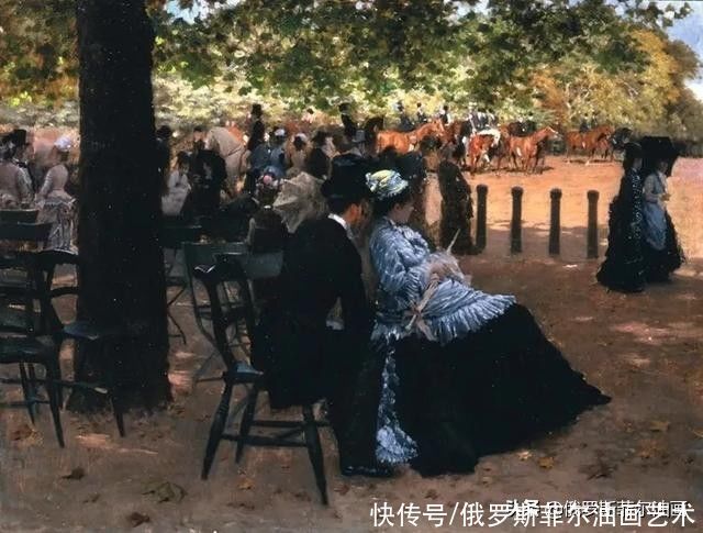 de#意大利大画家德·尼蒂斯的油画作品,莫名的好看,耐看,非常喜欢