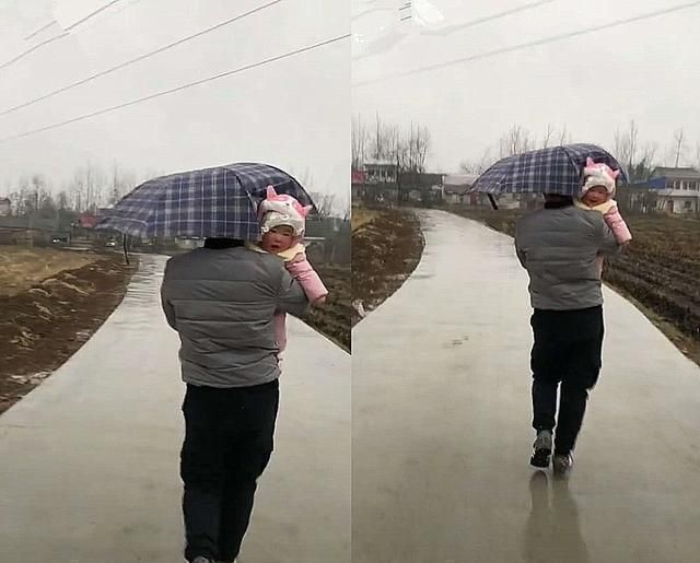 想笑|“人贩子爸爸”走红，抱着亲生儿子如同偷娃，慌张神情令人想笑