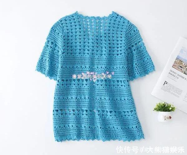 开衫|钩针编织镂空花样开衫,姐妹们喜欢的不要错过了哦,有教程